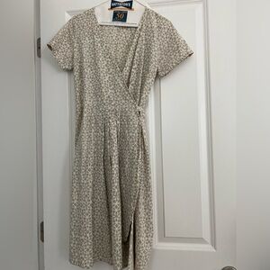 Passion Lilie 100% organic cotton wrap around dress, fair trade, size small